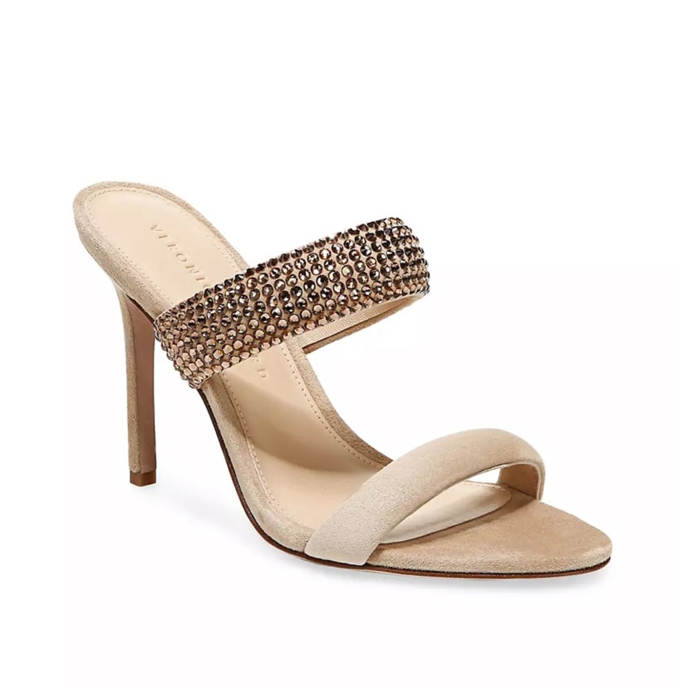 Veronica Beard Sandals Alvari Sand Topaz Heels